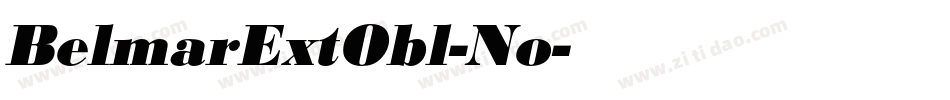 BelmarExtObl-No字体转换