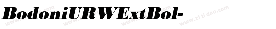 BodoniURWExtBol字体转换