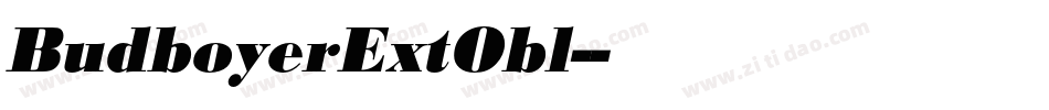BudboyerExtObl-字体转换