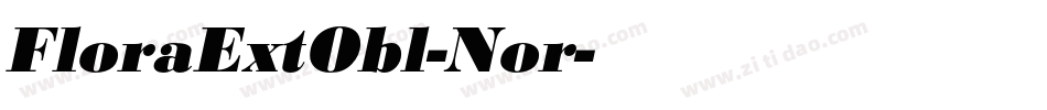 FloraExtObl-Nor字体转换