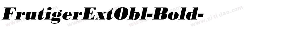 FrutigerExtObl-Bold字体转换
