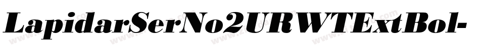 LapidarSerNo2URWTExtBol字体转换