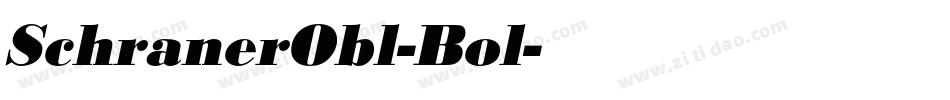 SchranerObl-Bol字体转换
