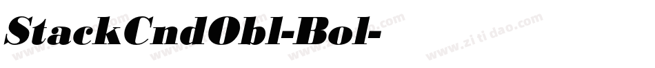 StackCndObl-Bol字体转换