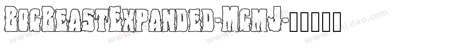 BogBeastExpanded-MgmJ字体转换