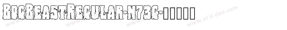 BogBeastRegular-n73g字体转换
