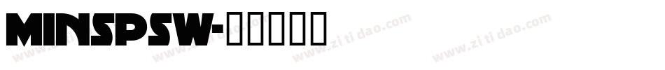 MINSPSW字体转换