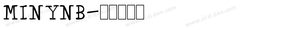MINYNB字体转换