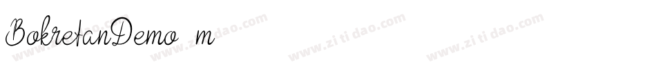 BokretanDemo-m7KG字体转换