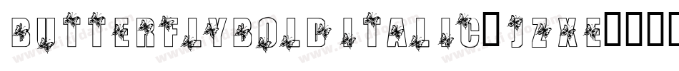 ButterflyBoldItalic-JzxE字体转换 ButterflyBoldItalic-JzxE字体转换