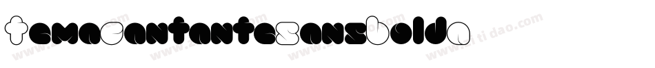 TemaCantanteSansBoldA字体转换
