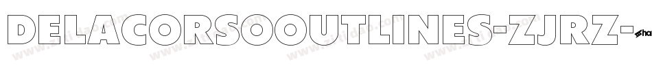 DelacorsoOutlines-Zjrz字体转换