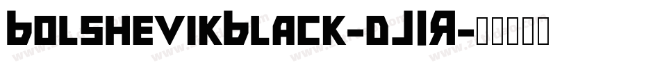 BolshevikBlack-dJ1R字体转换