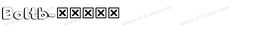 Boltb字体转换