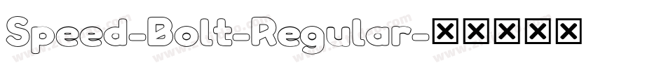 Speed-Bolt-Regular字体转换