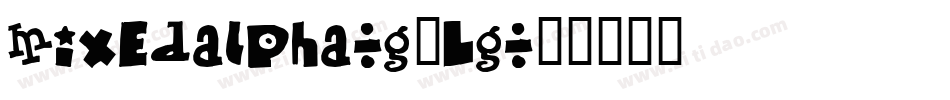 Mixedalpha-G5LG字体转换