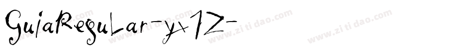 GuiaRegular-yx7Z字体转换