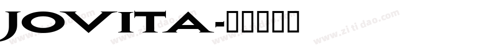 Jovita字体转换