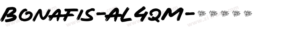 Bonafis-AL4qM字体转换