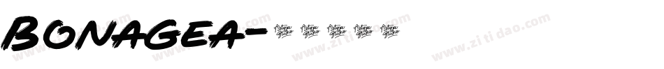 Bonagea字体转换