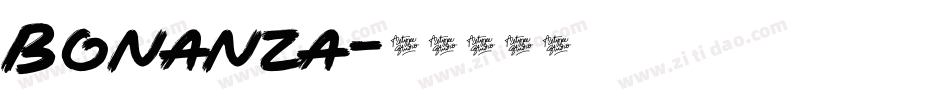 Bonanza字体转换