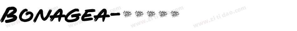 Bonagea字体转换