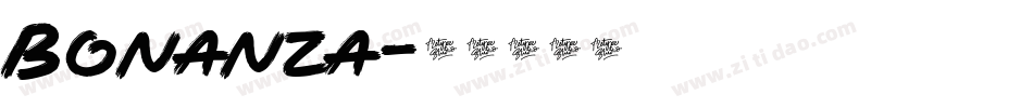 Bonanza字体转换