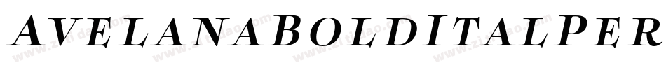 AvelanaBoldItalPersonalUse-lr5Z字体转换