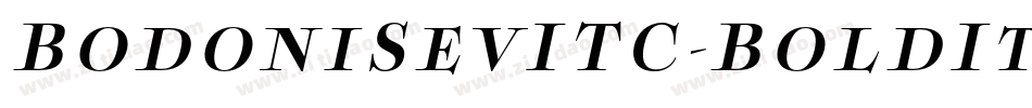 BodoniSevITC-BoldItal字体转换