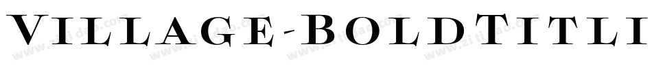 Village-BoldTitling字体转换