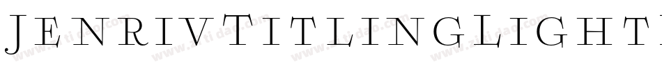 JenrivTitlingLightItalic-qZ21d字体转换