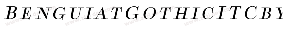 BenguiatGothicITCbyBT-MedItal字体转换