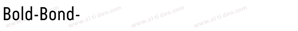 Bold-Bond字体转换