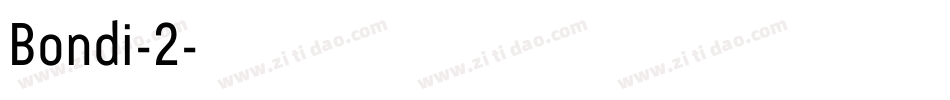 Bondi-2字体转换