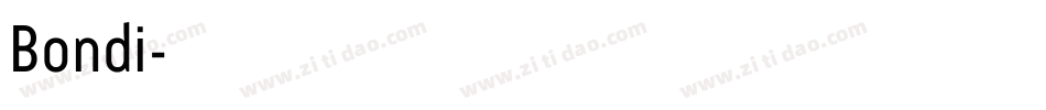 Bondi字体转换