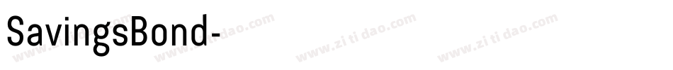 SavingsBond字体转换
