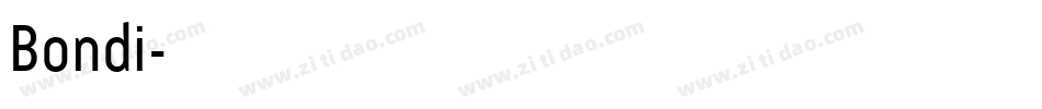 Bondi字体转换