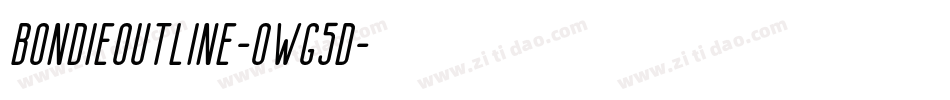 BondieOutline-owg5d字体转换