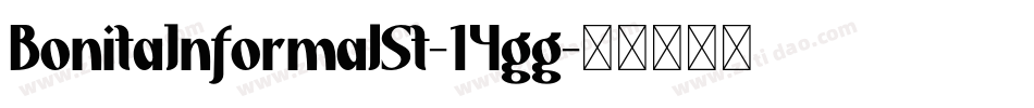 BonitaInformalSt-14gg字体转换