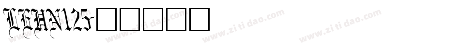 LEHN125字体转换