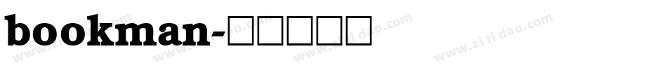 bookman字体转换