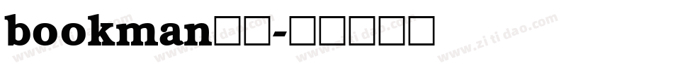 bookman字体字体转换