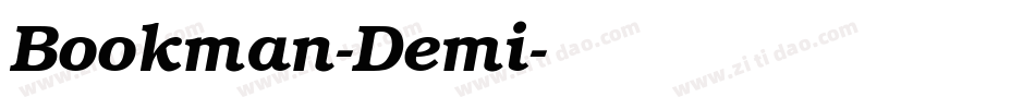 Bookman-Demi字体转换