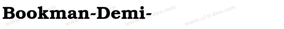 Bookman-Demi字体转换