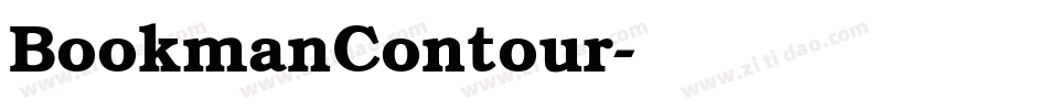 BookmanContour字体转换