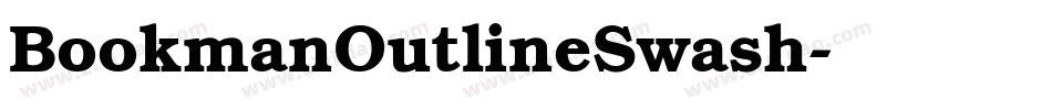 BookmanOutlineSwash字体转换