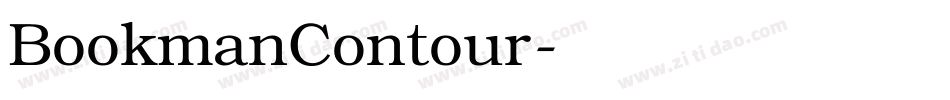 BookmanContour字体转换