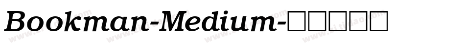 Bookman-Medium字体转换