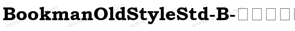 BookmanOldStyleStd-B字体转换