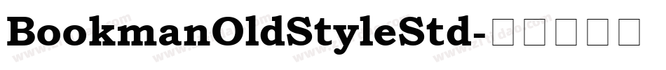 BookmanOldStyleStd字体转换